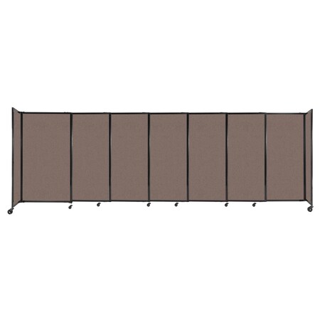 Versare StraightWall Sliding Portable Partition 15'6" x 5' Latte Fabric 1460713